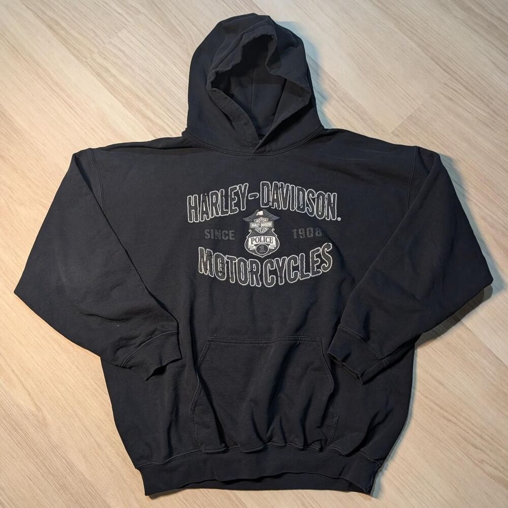 Harley-davidson Men's Black Hoodie